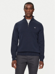 Gant Kampsun Casual Cotton Half Zip 8030170 Tumesinine Regular Fit
