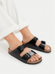 Birkenstock Pl&auml;tud Arizona Birko-Flor 1005292 Must