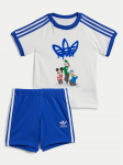 adidas Komplekti kuuluvad t-s&auml;rk ja &scaron;ortsid Disney Mickey Mouse IX6426 Sinine Regular Fit 3_6M