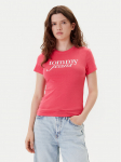Tommy Jeans T-s&auml;rk Essential DW0DW19447 Roosa Slim Fit