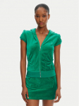 Juicy Couture Pluus Heritage JCGAS125021 Roheline Slim Fit