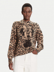 Desigual Kampsun Minnie 25WWJF43 Pruun Regular Fit