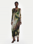 Desigual Igap&auml;evane kleit Godiva 25WWVK41 Roheline Slim Fit