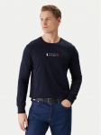 Tommy Hilfiger Pikkade varrukatega T-s&auml;rk Brand Love Ls Tee MW0MW41454 Tumesinine Slim Fit