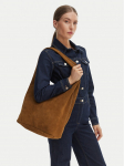 Calvin Klein K&auml;ekott Slouchy Suede Leather Medium Bag LV04F3597G Pruun