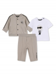 Karl Lagerfeld Kids Dressikomplekt Z31071 Beež Regular Fit