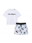 Karl Lagerfeld Kids Komplekti kuuluvad t-s&auml;rk ja &scaron;ortsid Z31067 V&auml;rviline Regular Fit