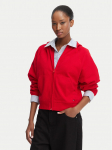 Tommy Jeans Pluus Flag DW0DW22834 Punane Boxy Fit