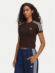 adidas T-s&auml;rk Knitted Crochet Cali KC6480 Pruun Slim Fit