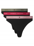 Tommy Hilfiger Stringide komplekt UW0UW05530 Must
