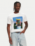 Hunter T-s&auml;rk Brodie Graphic HARM0036251 Valge Regular Fit