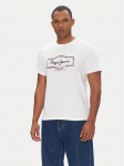 Pepe Jeans T-s&auml;rk Daxton PM509786 Valge Regular Fit