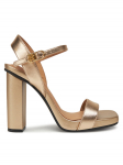 Tommy Hilfiger Sandaalid High Heel Golden Leather Sandal FW0FW08674 Kuldne 41