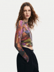 Desigual Kampsun Camo Petals 24WWJF75 V&auml;rviline Regular Fit