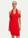 Just Cavalli Kootud kleit 78PAOM19 Punane Slim Fit XS