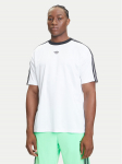 adidas T-s&auml;rk adicolor Jacquard JW5877 Valge Loose Fit