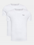 Pepe Jeans T-s&auml;rkide komplekt Pepe Tshirt 2P PMU10976 Valge Regular Fit
