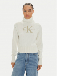 Calvin Klein Jeans Golf Chenille J20J224229 Valge Regular Fit