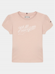 Tommy Hilfiger T-s&auml;rk Hilfiger Script Tee S/S KG0KG07714 Roosa Regular Fit