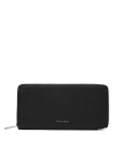 Calvin Klein Rahakott Foil Emboss Long Zip Around LV04D1242G Must