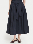 Weekend Max Mara Midiseelik Alpaca 2625106041 Tumesinine Regular Fit