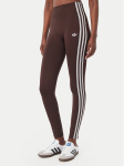 adidas Retuusid Essentials 3-Stripes Seamless Tights KZ4101 Pruun Slim Fit