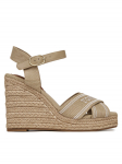 Tommy Hilfiger Espadrillid Tommy Hilfiger Espad High Wedge FW0FW08668 Beež 42