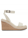 Calvin Klein Espadrillid Wedge Sandal 70 - He HW0HW02376 Valge