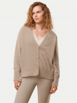 Triumph Kardigan Smart Thermal 10221469 Beež Regular Fit