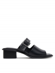 Calvin Klein Jeans Pl&auml;tud Heel Square Mg Buckle Lth YW0YW01701 Must