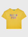United Colors Of Benetton T-s&auml;rk 3096C10AV Kollane Regular Fit 130