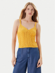 United Colors Of Benetton Top 101TDH01B Kollane Slim Fit XS