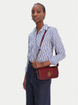 Tommy Hilfiger K&auml;ekott Th Script Flap Crossover AW0AW18399 Bordoopunane