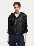 Calvin Klein Jeans Tehisnahast jope LV047G516G Must Regular Fit