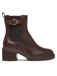 Tommy Hilfiger Saapad Block Heel Buckled Chelsea Boot FW0FW09577 Tumepruun
