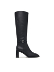 Calvin Klein Ratsasaapad Block Heel High Boot Lth Hdw HW0HW03178 Must