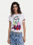 Desigual T-s&auml;rk Misuri 25SWTKA9 Valge Regular Fit