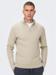 Only & Sons Kampsun 22023210 Beež Regular Fit