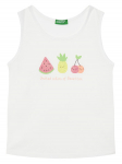 United Colors Of Benetton Top 3I1XGH012 Valge Regular Fit