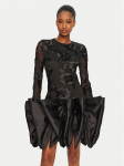 ROTATE Kokteilikleit 114036100 Must Slim Fit