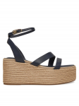 Tommy Hilfiger Espadrillid Ankle Strap Leather Platform FW0FW08497 Tumesinine 39