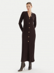 TWINSET Kootud kleit 252TT3400 Pruun Slim Fit