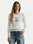 LAUREN RALPH LAUREN Kampsun 200P03508003 Valge Slim Fit