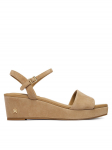 Tommy Hilfiger Sandaalid Suede Wrapped Mid Wedge FW0FW09235 Pruun