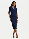 LAUREN RALPH LAUREN Kootud kleit 200973609002 Tumesinine Slim Fit