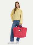 Tommy Jeans K&auml;ekott Tjw Wave Flag Med Tote AW0AW18466 Koralliv&auml;rviline