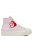 Converse Tennised Chuck Taylor All Star Lift Platform Hearts A13652C Roosa