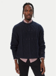 Tommy Jeans Kampsun Flag DM0DM23614 Tumesinine Relaxed Fit