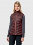 Jack Wolfskin Varrukateta jakk Routeburn Pro Ins Vest 1207202 Bordoopunane Slim Fit XS