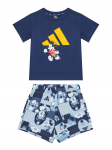 adidas Komplekti kuuluvad t-s&auml;rk ja &scaron;ortsid Disney Mickey Mouse JD0377 Tumesinine Regular Fit 6_9M